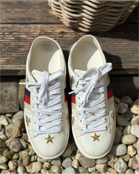Tenisky dámské Gucci Off white Ace Bee and Stars